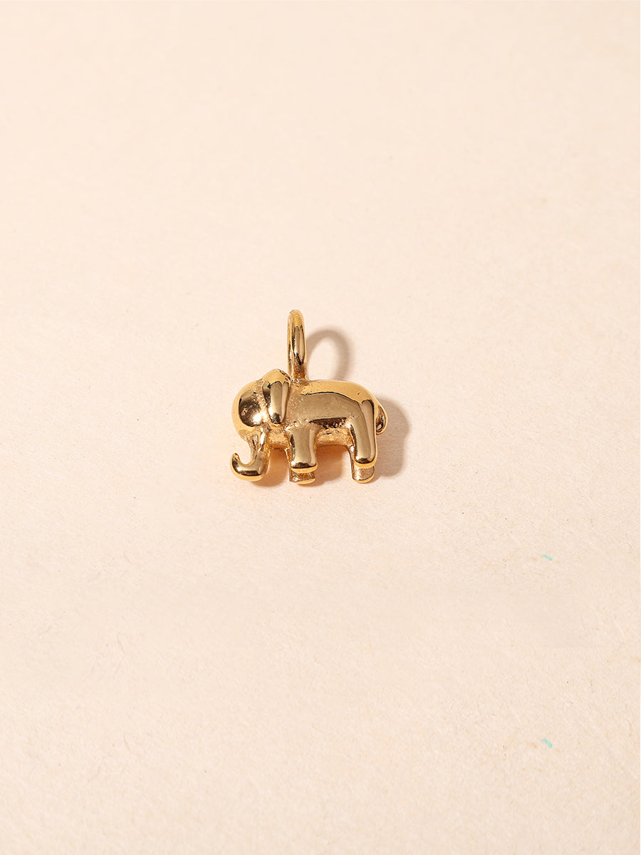 Golden Elephant Charm