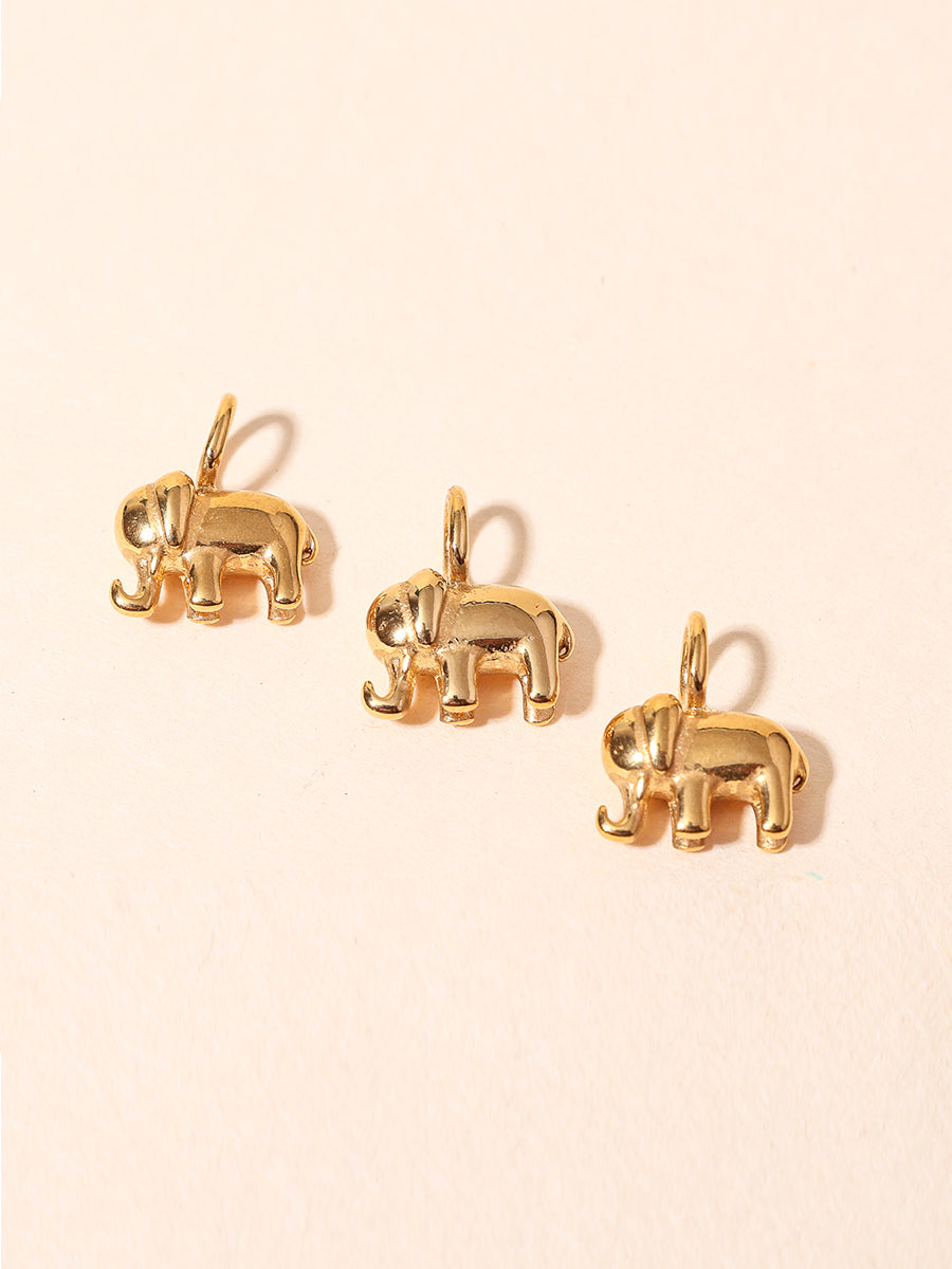 Golden Elephant Charm