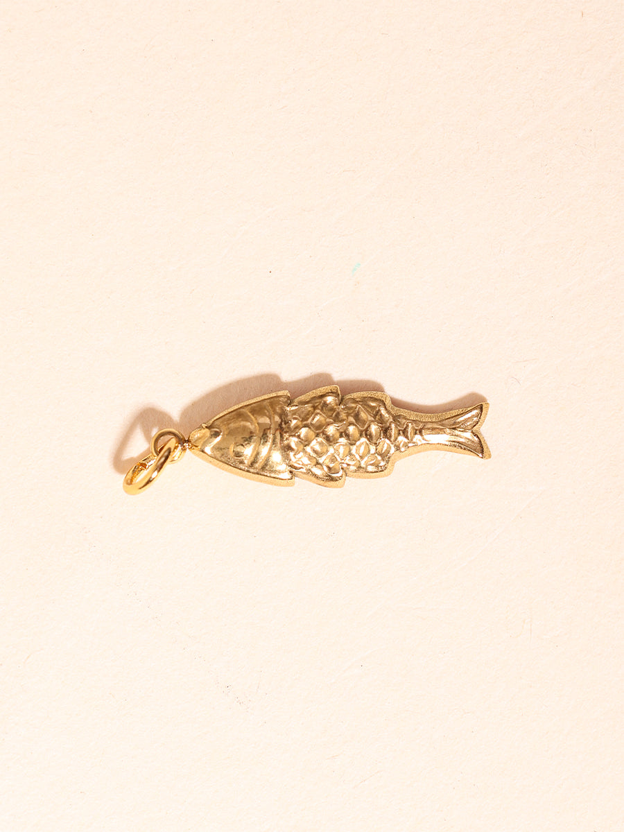 Golden Koi Charm